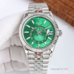 Swiss Grade A Rolex Sky-Dweller 42 Jubilee Green Dial 9001 Watches